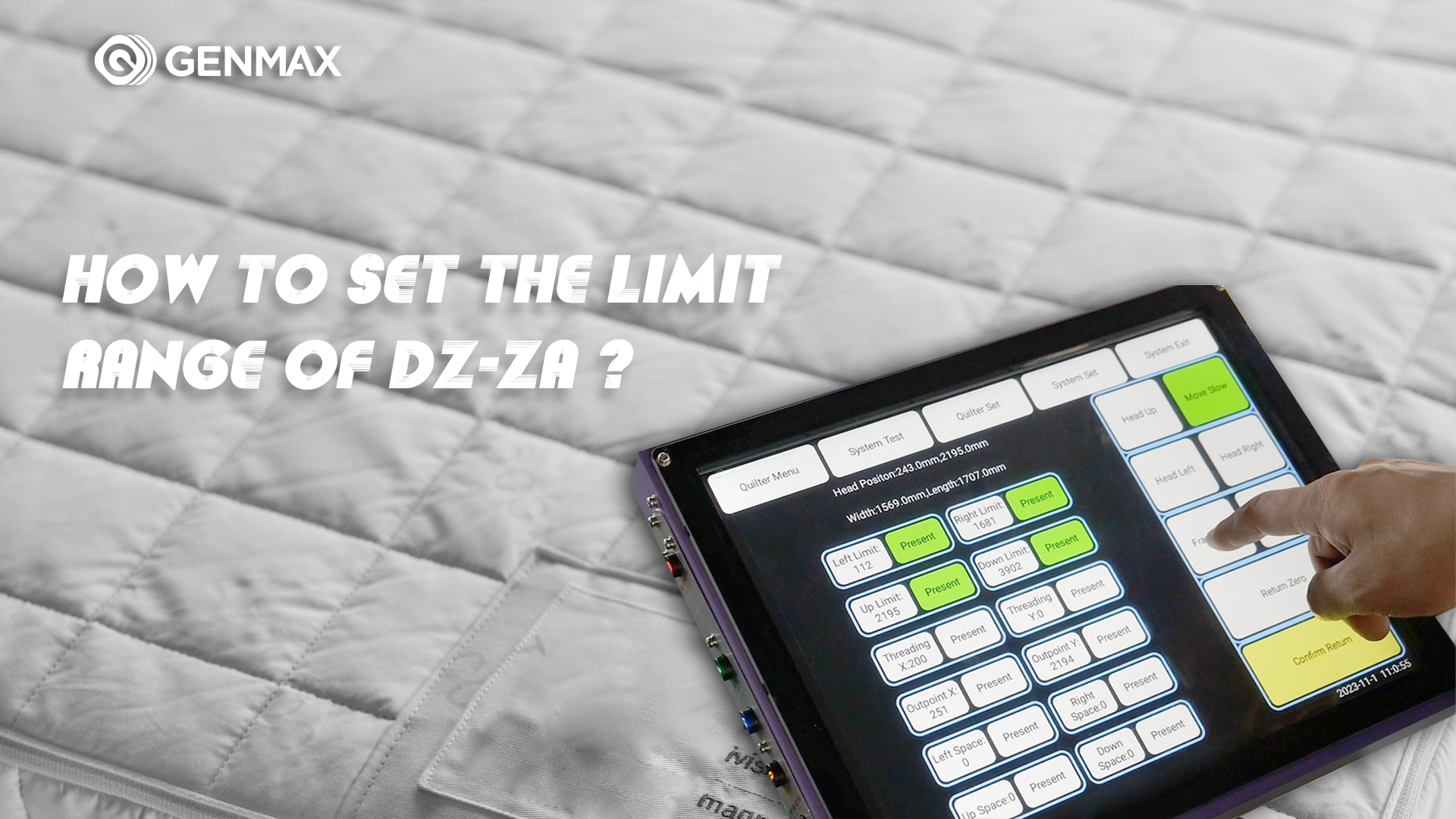 How to set the Limit Range of DZ-ZA ?