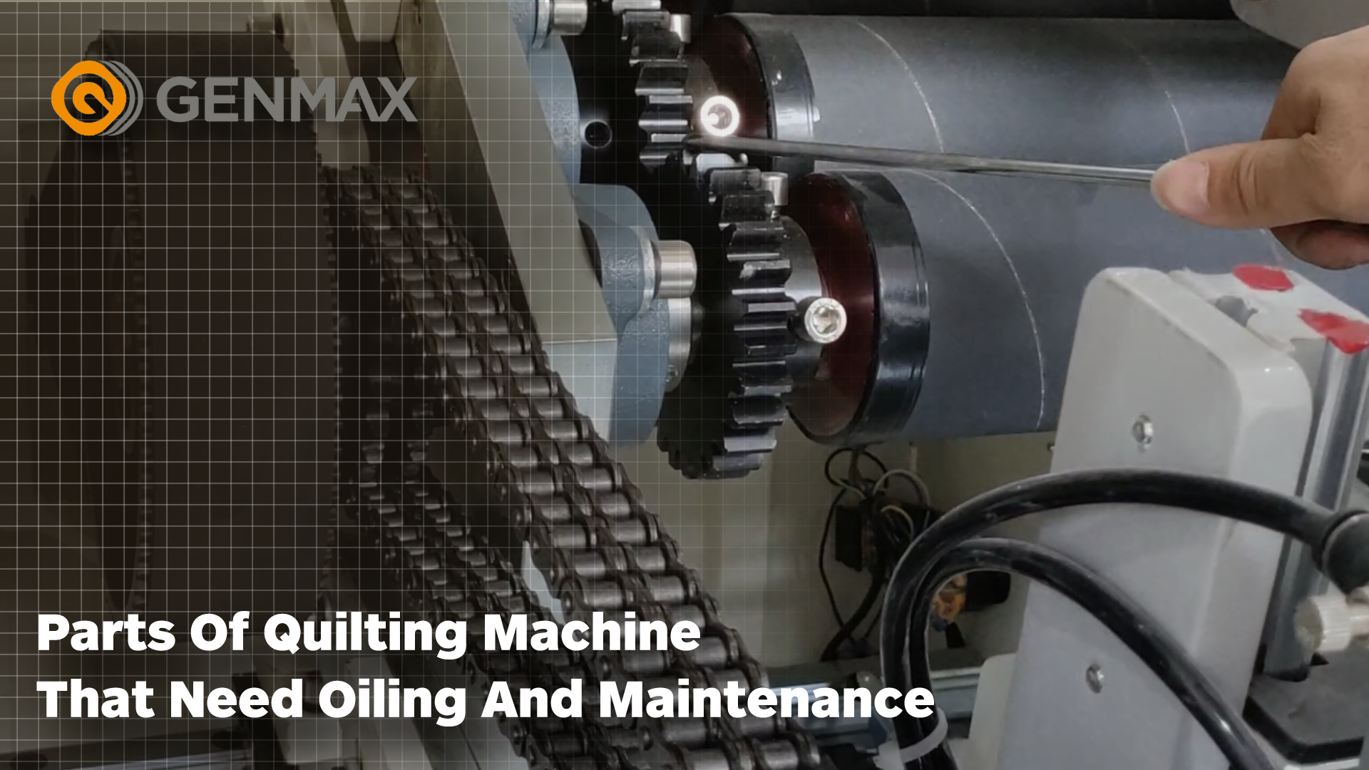 Parts of quilting machine that need oiling and maintenance