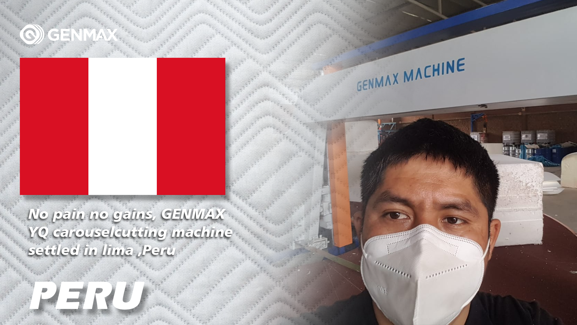 No pain no gains, GENMAX YQ carousel cutting machine settled in lima ,Peru