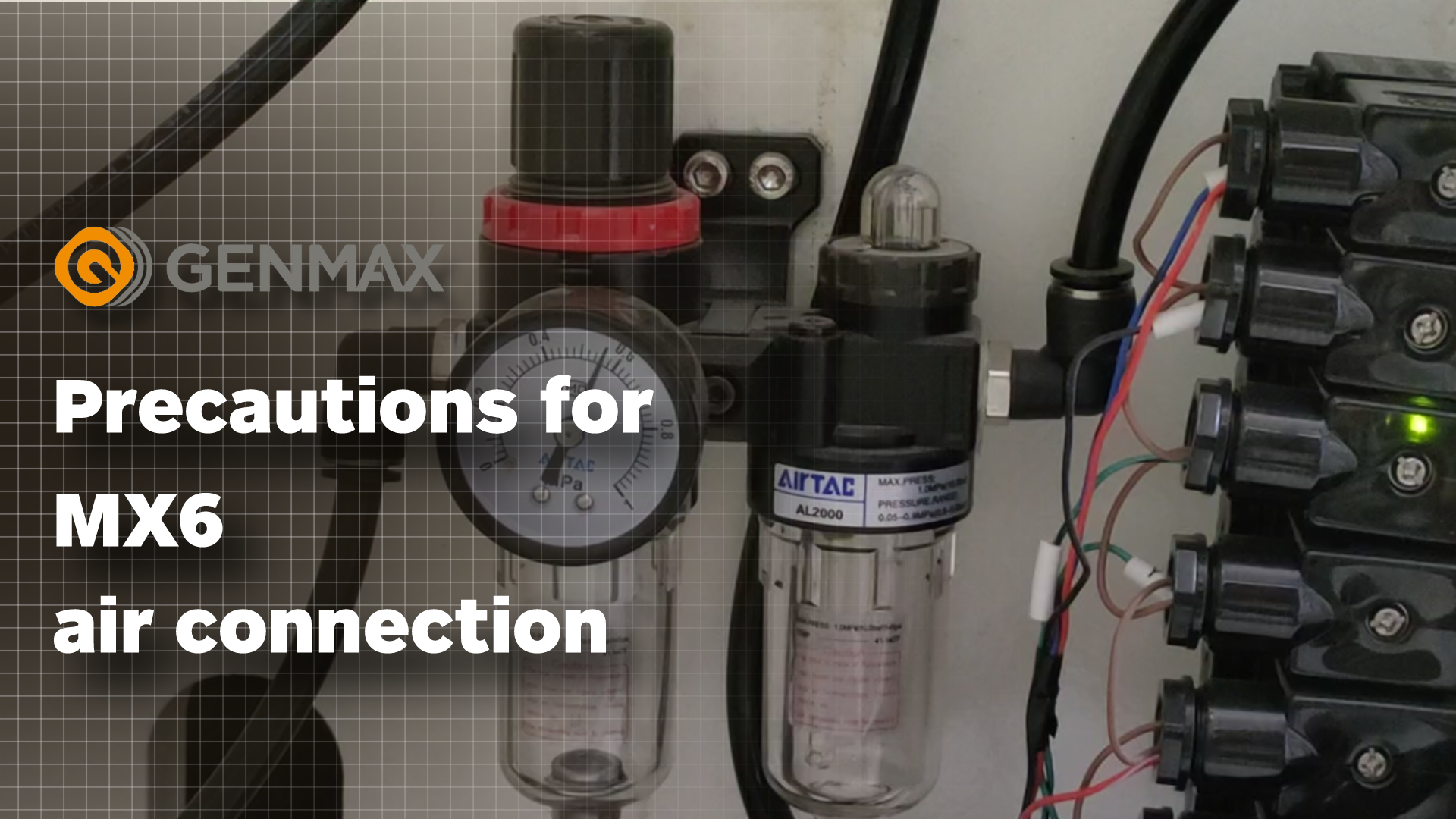 Precautions for MX6 air connection