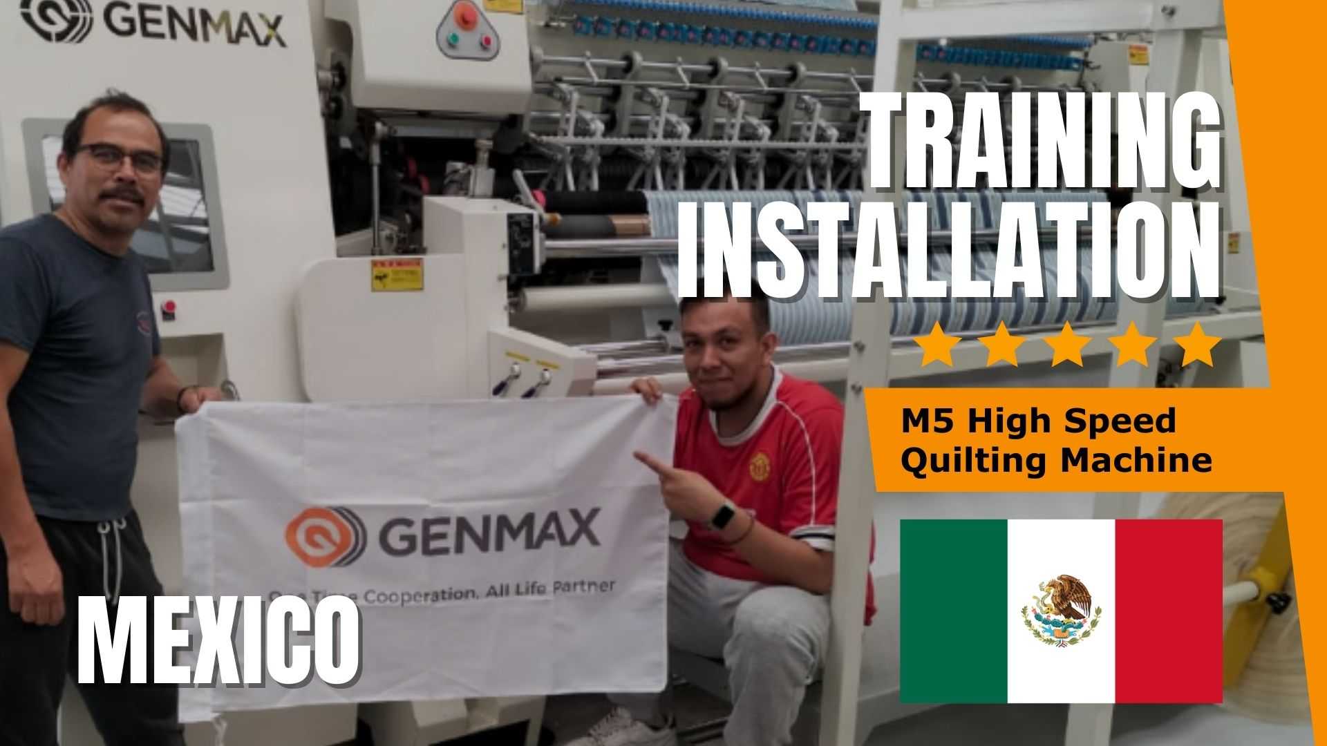 On-Site Training and Installation for M5 Quilting Machine in Mexico