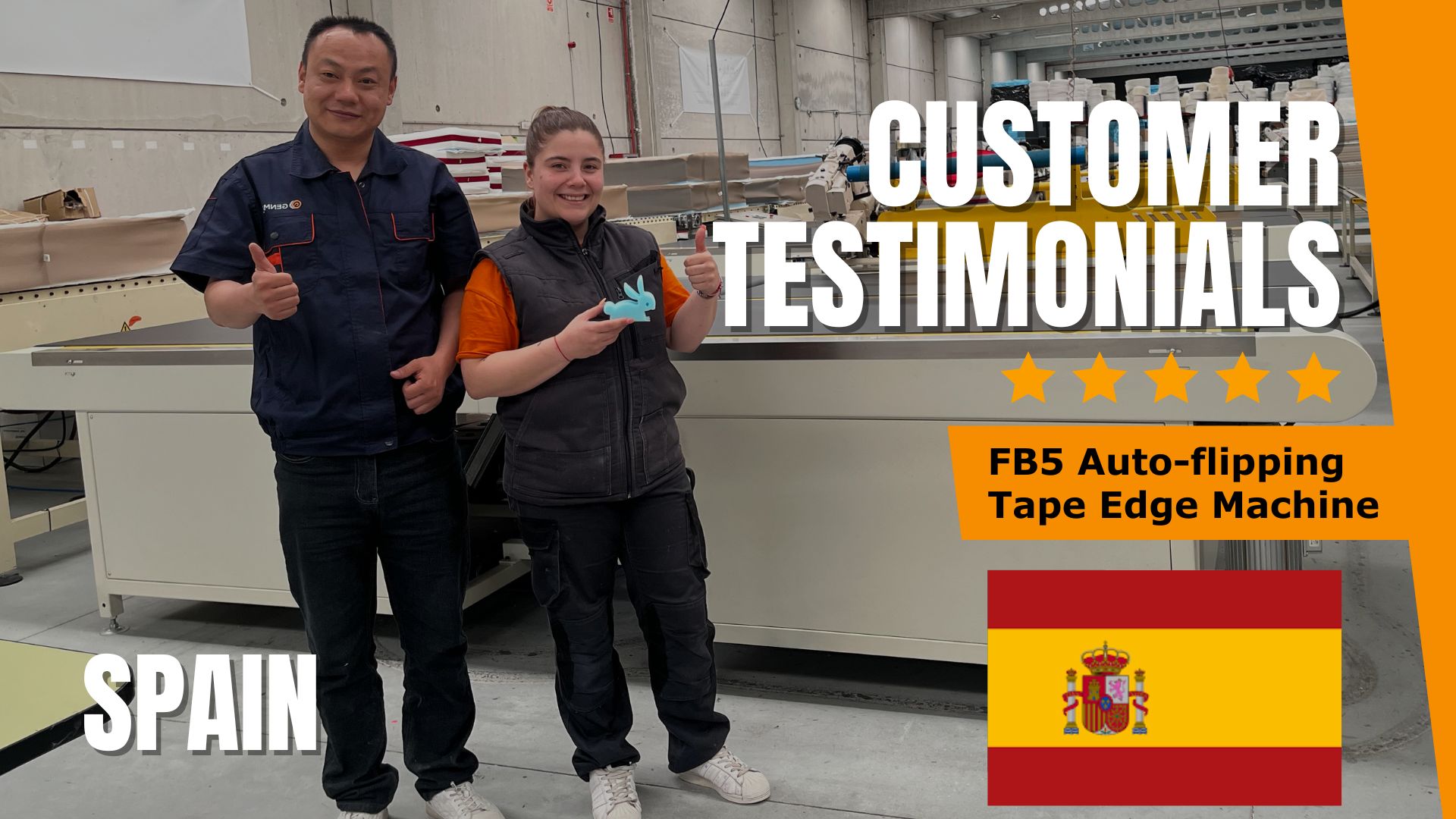 Spain Users Praise GENMAX FB5 Tape Edge Machine(2023)