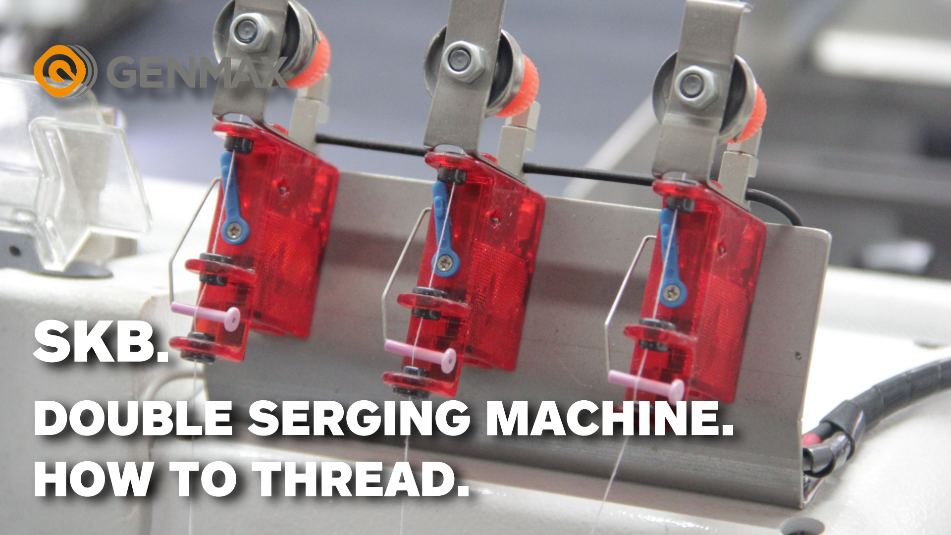 SKB. Double Serging Machine. How to thread.