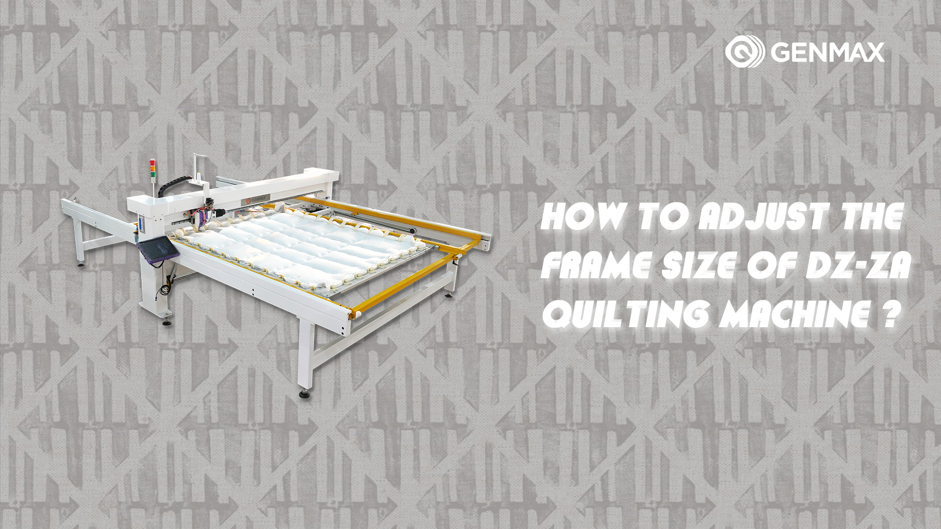 How to adjust the Frame size of DZ-ZA Quilting Machine ?