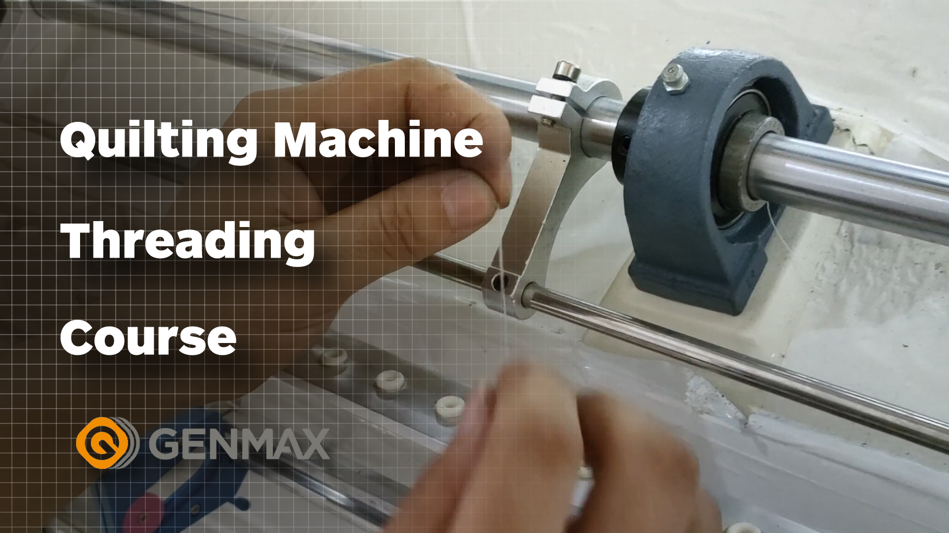 Quilting machine threading tutorial