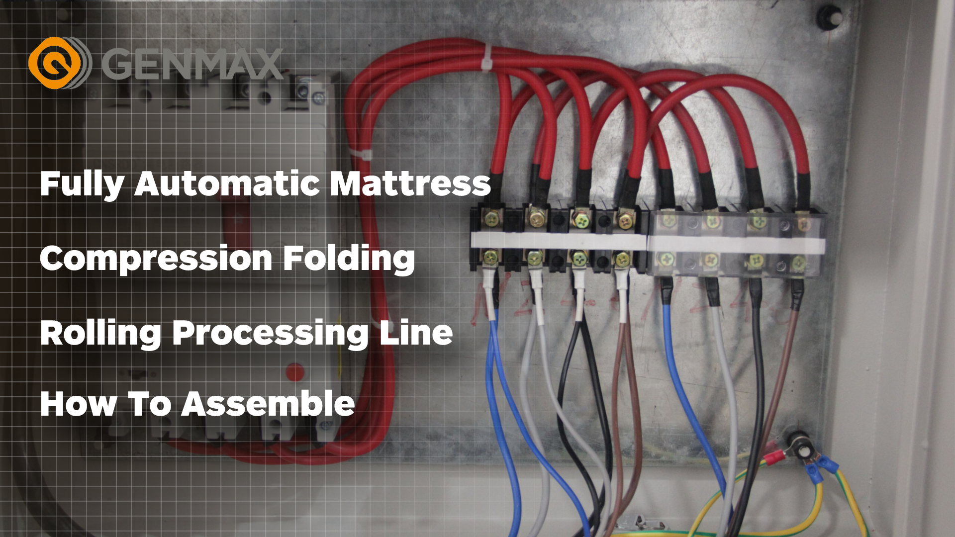 Fully automatic mattress compression folding rolling processing line How to assemble
